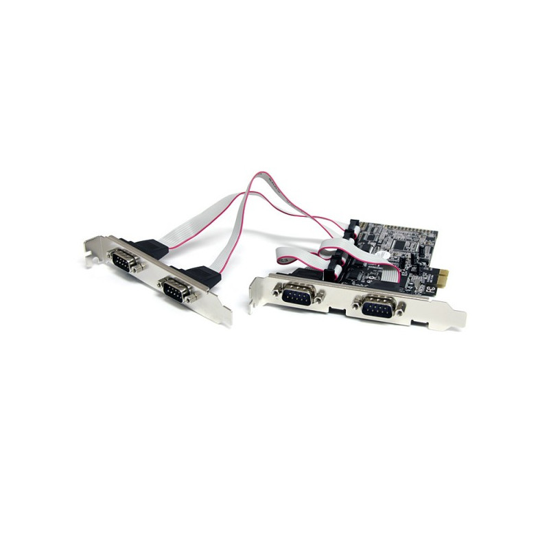 StarTech.com 4 Port Native PCI Express RS232 Serial Adapter Card with 16550 UART - Serial adapter - PCI Express x1