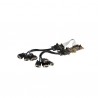 StarTech.com 8 Port PCI Express Low Profile Serial Adapter Card - Serial adapter - PCI Express x1 - RS-232 - 8 por