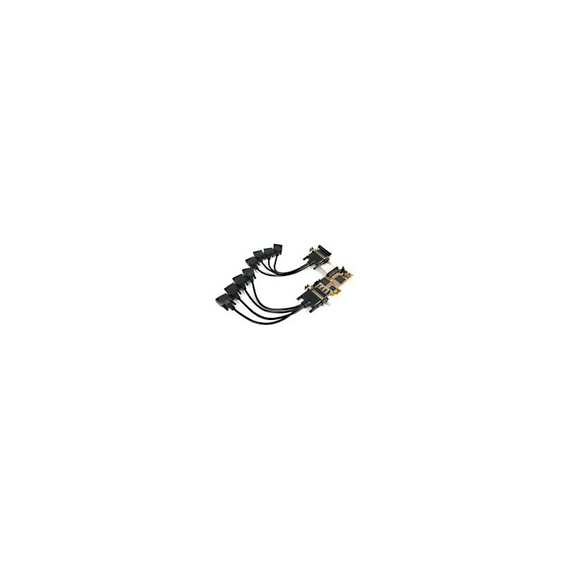 StarTech.com 8 Port PCI Express Low Profile Serial Adapter Card - Serial adapter - PCI Express x1 - RS-232 - 8 por