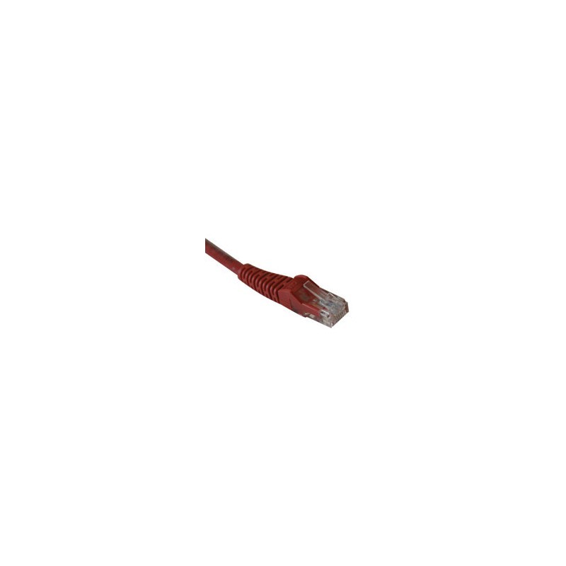 Cat5e 350MHz Snagless Molded Patch Cable (RJ45 M/M) - Red, 3-ft.