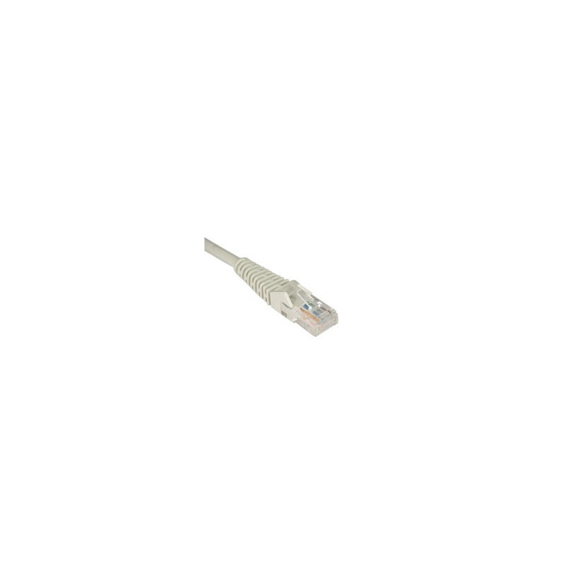 Cat5e 350MHz Snagless Molded Patch Cable (RJ45 M/M) - Gray, 12-ft.