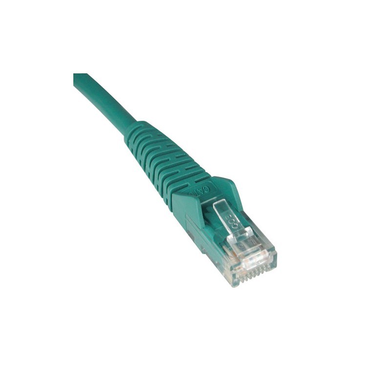 Cat6 Gigabit Snagless Molded Patch Cable (RJ45 M/M) - Green, 15-ft.
