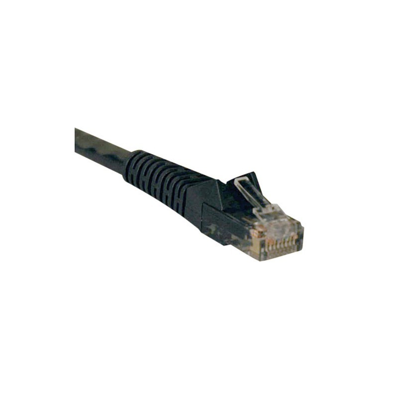 Cat6 Gigabit Snagless Molded Patch Cable (RJ45 M/M) - Black, 15-ft.