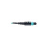MTP/MPO Patch Cable, 12 Fiber, 40GbE, 40GBASE-SR4, OM3 Plenum-Rated - Aqua, 2M (6-ft.)