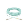 10Gb Duplex Multimode 50/125 OM3 LSZH Fiber Patch Cable, (LC/LC) - Aqua, 8M (26-ft.)