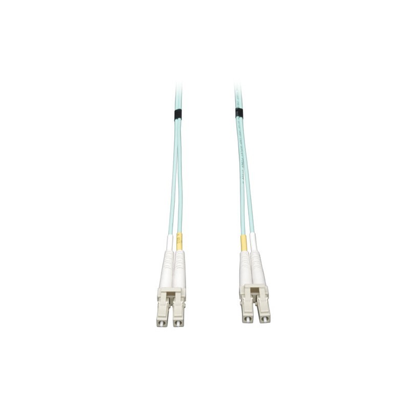 10Gb Duplex Multimode 50/125 OM3 LSZH Fiber Patch Cable, (LC/LC) - Aqua, 8M (26-ft.)