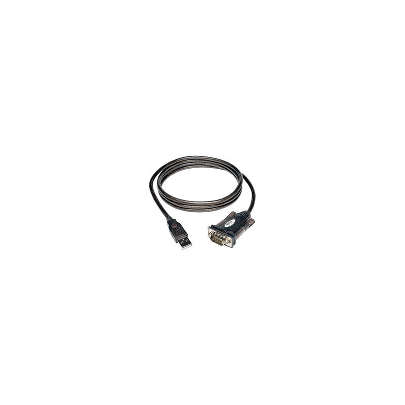 USB to Serial Adapter Cable (USB-A to DB9 M/M), 5-ft.