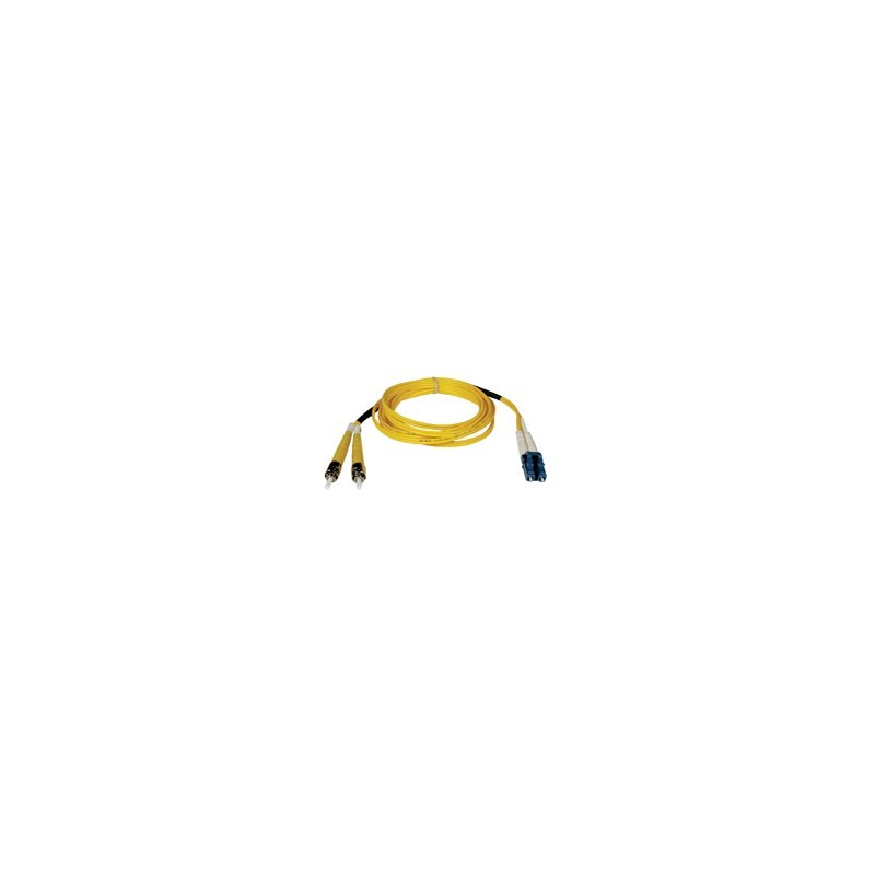 Singlemode Fiber Optics 10-m (33-ft.) Duplex SMF 8.3/125 Patch Cable, LC/ST