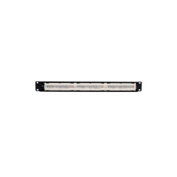24-Port 1U Rack-Mount Cat5e 110 Patch Panel, 568B, RJ45 Ethernet