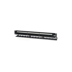 24-Port 1U Rack-Mount Cat5e 110 Patch Panel, 568B, RJ45 Ethernet