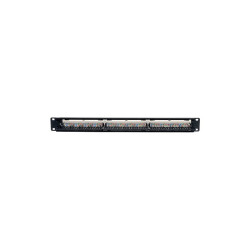 24-Port 1U Rack-Mount Cat5e 110 Patch Panel, 568B, RJ45 Ethernet