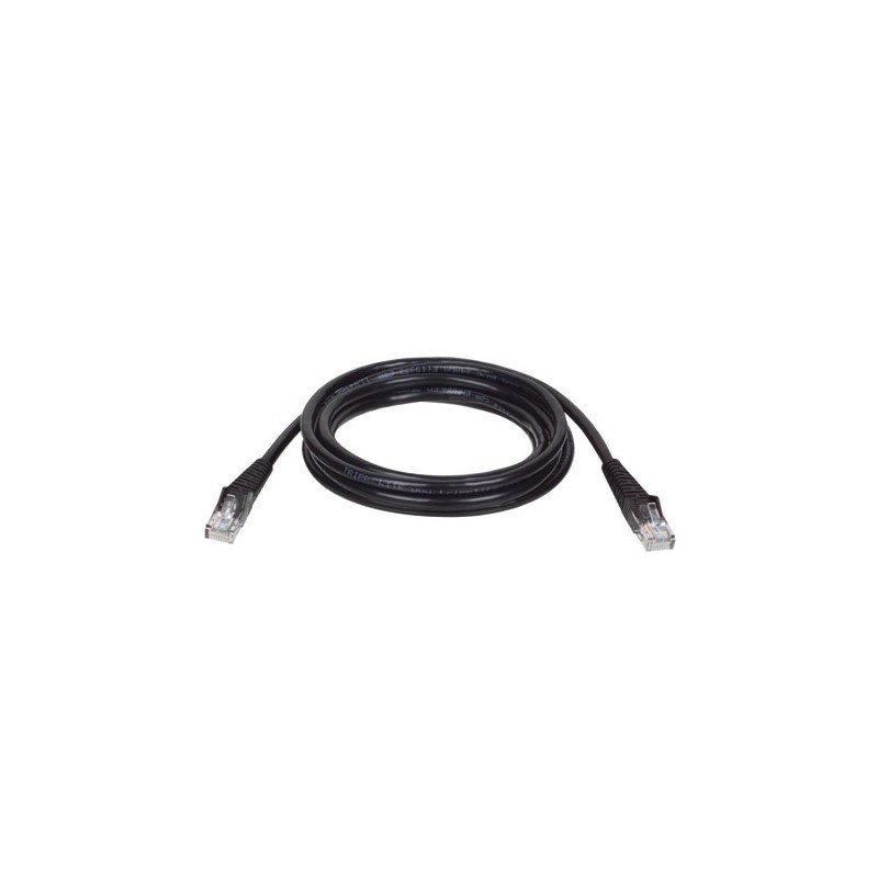 Cat5e 350MHz Snagless Molded Patch Cable (RJ45 M/M) - Black, 14-ft.