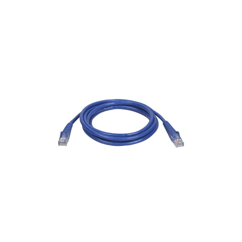 Cat5e 350MHz Snagless Molded Patch Cable (RJ45 M/M) - Blue, 10-ft.