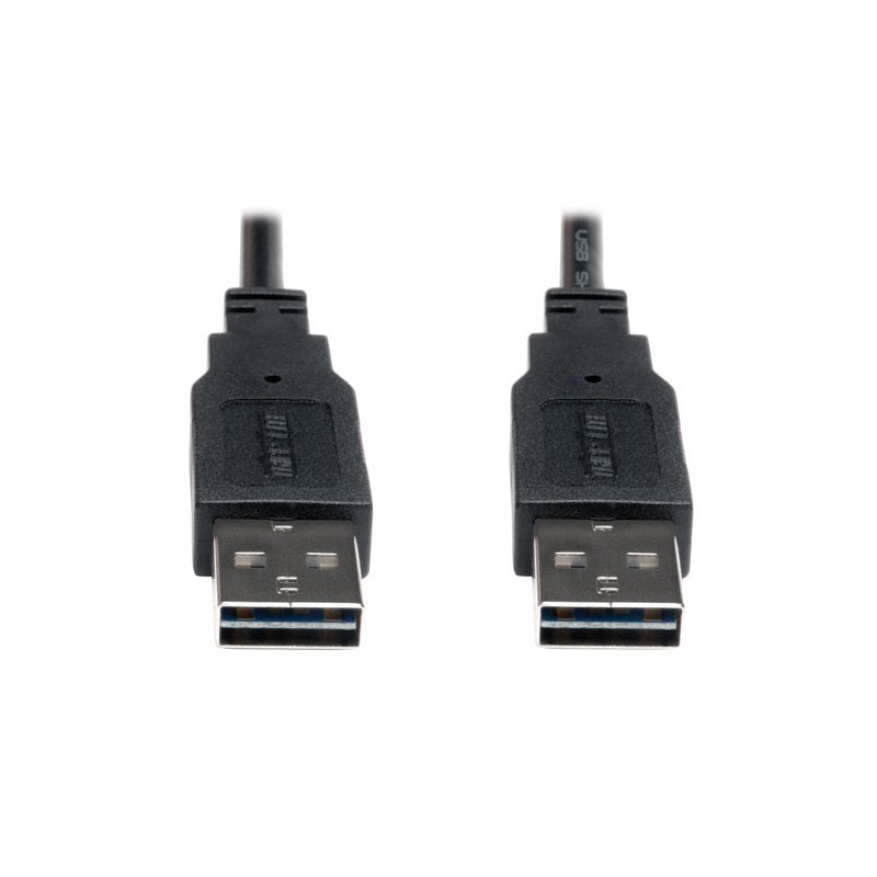 Universal Reversible USB 2.0 Hi-Speed Cable (Reversible A to Reversible A M/M), 3-ft.