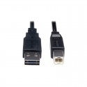 Universal Reversible USB 2.0 Hi-Speed Cable (Reversible A to B M/M), 3-ft.
