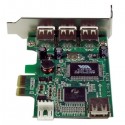 StarTech.com 4 Port PCI Express Low Profile High Speed USB Card