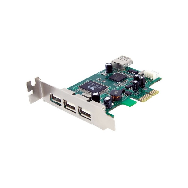 StarTech.com 4 Port PCI Express Low Profile High Speed USB Card