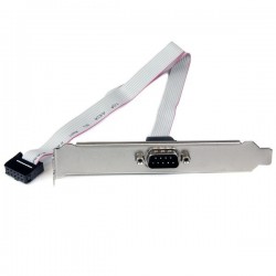 StarTech.com 9-pin Serial to 10-pin Header Slot Plate - Serial panel - DB-9 (M) - 10 pin IDC (F) - 41 cm
