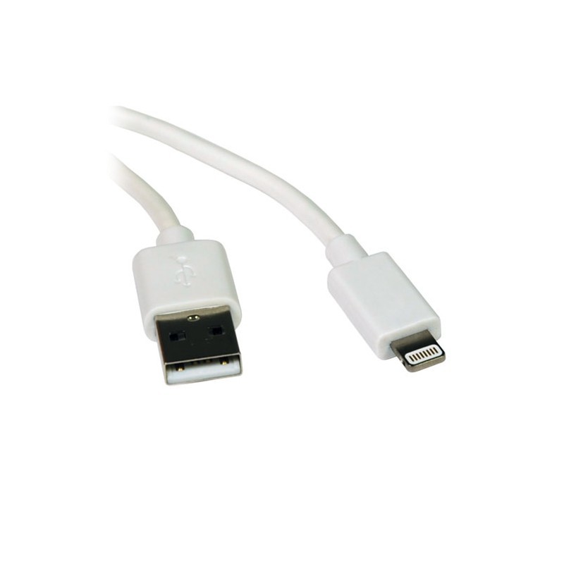 White USB Sync / Charge Cable with Lightning Connector, 3-ft. (1M)