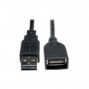 Universal Reversible USB 2.0 Hi-Speed Extension Cable (Reversible A to A), 6-in.