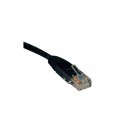 Cat5e 350MHz Molded Patch Cable (RJ45 M/M) - Black, 1-ft.