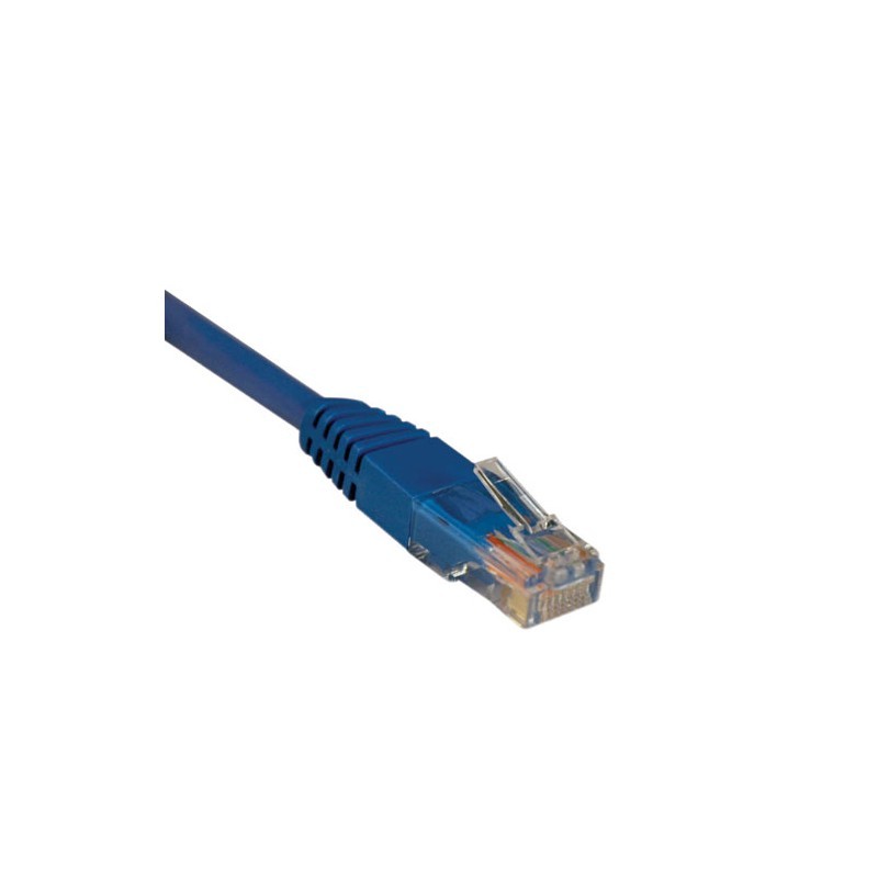 Cat5e 350MHz Molded Patch Cable (RJ45 M/M) - Blue, 1-ft.