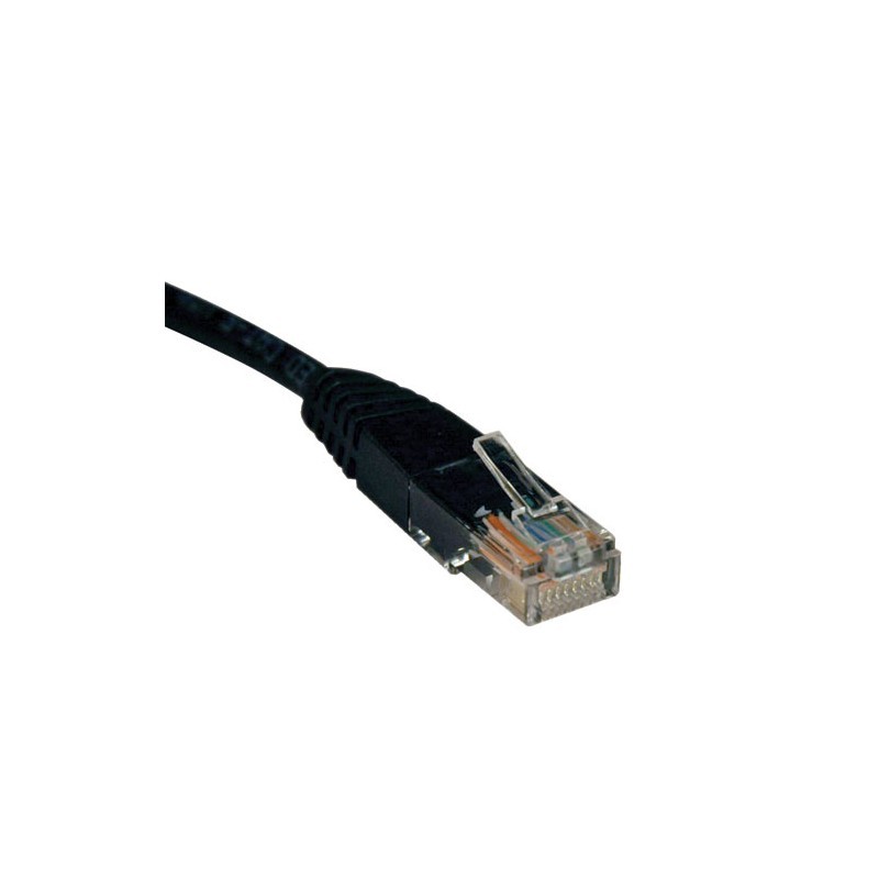 Cat5e 350MHz Molded Patch Cable (RJ45 M/M) - Black, 2-ft.