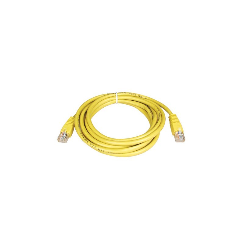 Cat5e 350MHz Molded Patch Cable (RJ45 M/M) - Yellow, 10-ft.