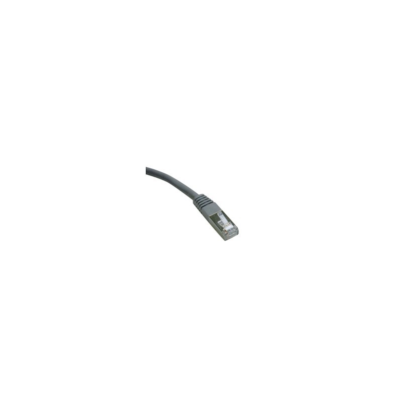 Cat5e 350MHz Molded Shielded Patch Cable (RJ45 M/M) - Gray, 100-ft.