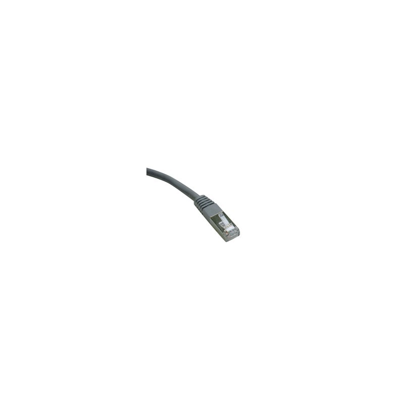 Cat6 Gigabit Molded Shielded Patch Cable (RJ45 M/M) - Gray, 7-ft.