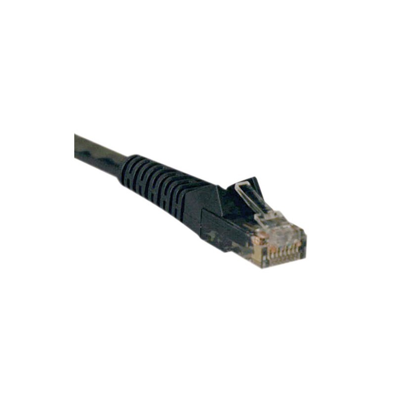 Cat6 Gigabit Snagless Molded Patch Cable (RJ45 M/M) - Black, 3-ft.