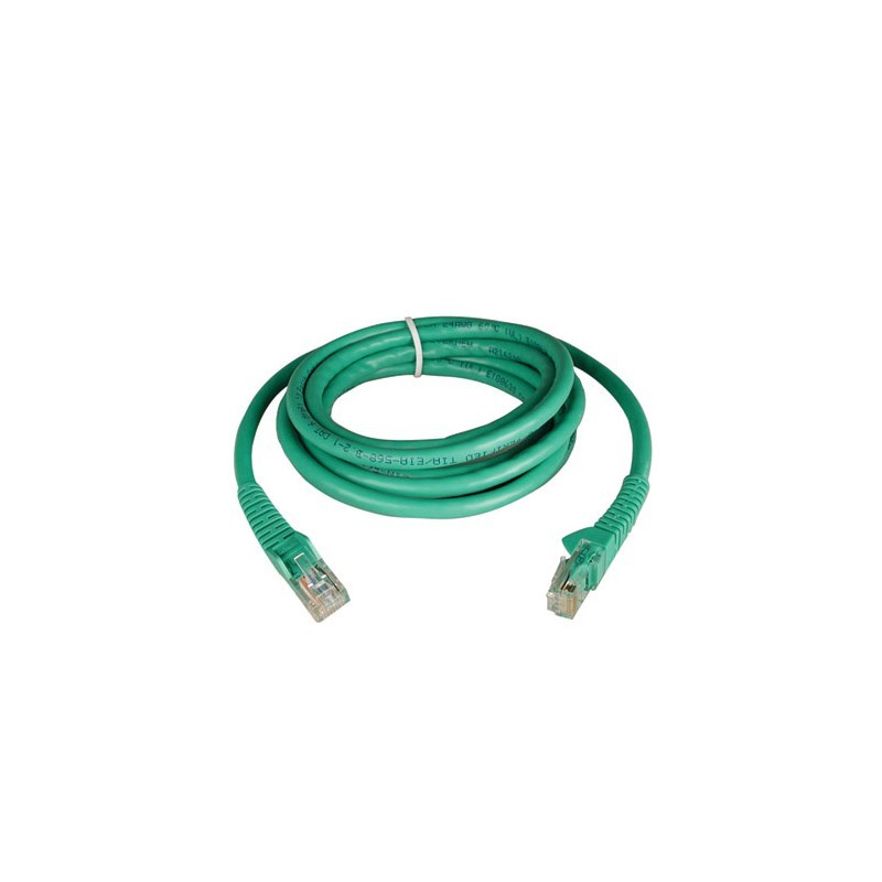 Cat6 Gigabit Snagless Molded Patch Cable (RJ45 M/M) - Green, 5-ft.