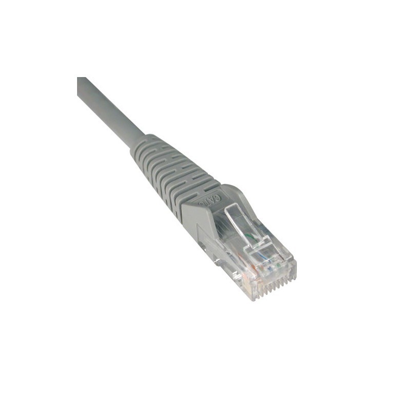 Cat6 Gigabit 550Mhz Snagless Molded Patch Cable (RJ45 M/M) - Gray, 7-ft.