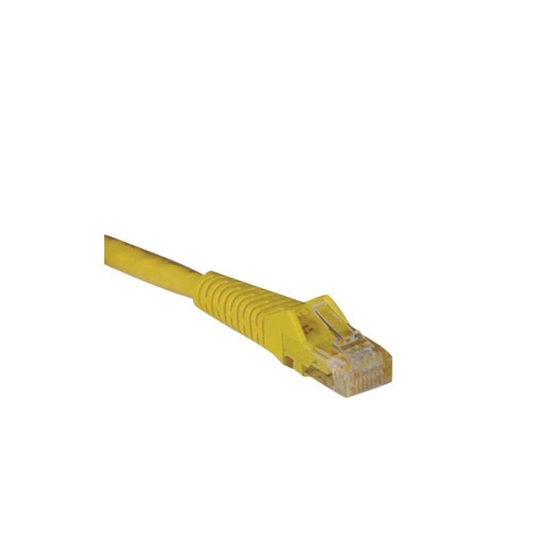 Cat6 Gigabit Snagless Molded Patch Cable (RJ45 M/M) - Yellow, 10-ft.