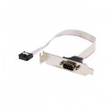 StarTech.com 9-pin Serial to 10-pin Header Slot Plate with Low Profile Bracket - Serial panel - DB-9 (M) - 10 pin 