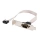 StarTech.com 9 Pin Serial Male to 10 Pin Motherboard Header LP Slot Plate
