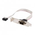 StarTech.com 9-pin Serial to 10-pin Header Slot Plate with Low Profile Bracket - Serial panel - DB-9 (M) - 10 pin 