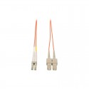 Duplex Multimode 62.5/125 Fiber Patch Cable (LC/SC), 2M (6-ft.)