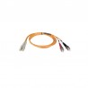 Duplex Multimode 62.5/125 Fiber Patch Cable (LC/ST), 1M (3-ft.)