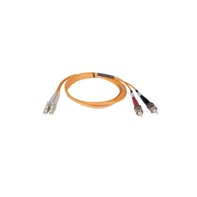 Duplex Multimode 62.5/125 Fiber Patch Cable (LC/ST), 1M (3-ft.)