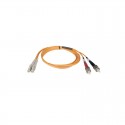 Duplex Multimode 62.5/125 Fiber Patch Cable (LC/ST), 3M (10-ft.)