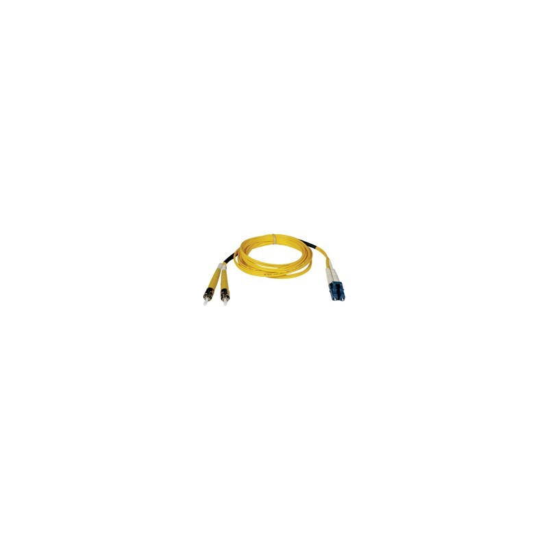 Singlemode Fiber Optics 1-m (3-ft.) Duplex SMF 8.3/125 Patch Cable, LC/ST