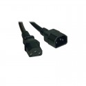 Tripp Lite Standard Computer Power Extension Cord, 10A, 18AWG (IEC-320-C14 to IEC-320-C13), 6-ft.