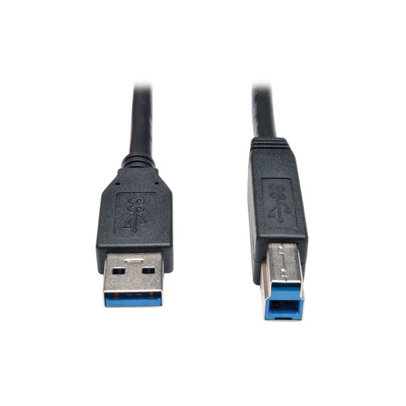 USB 3.0 SuperSpeed Device Cable (AB M/M) Black, 3-ft.