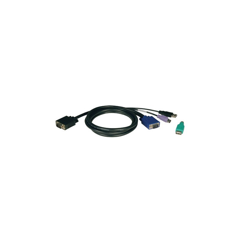 USB/PS2 Combo Cable Kit for NetController KVM Switches B040-Series and B042-Series, 15-ft.