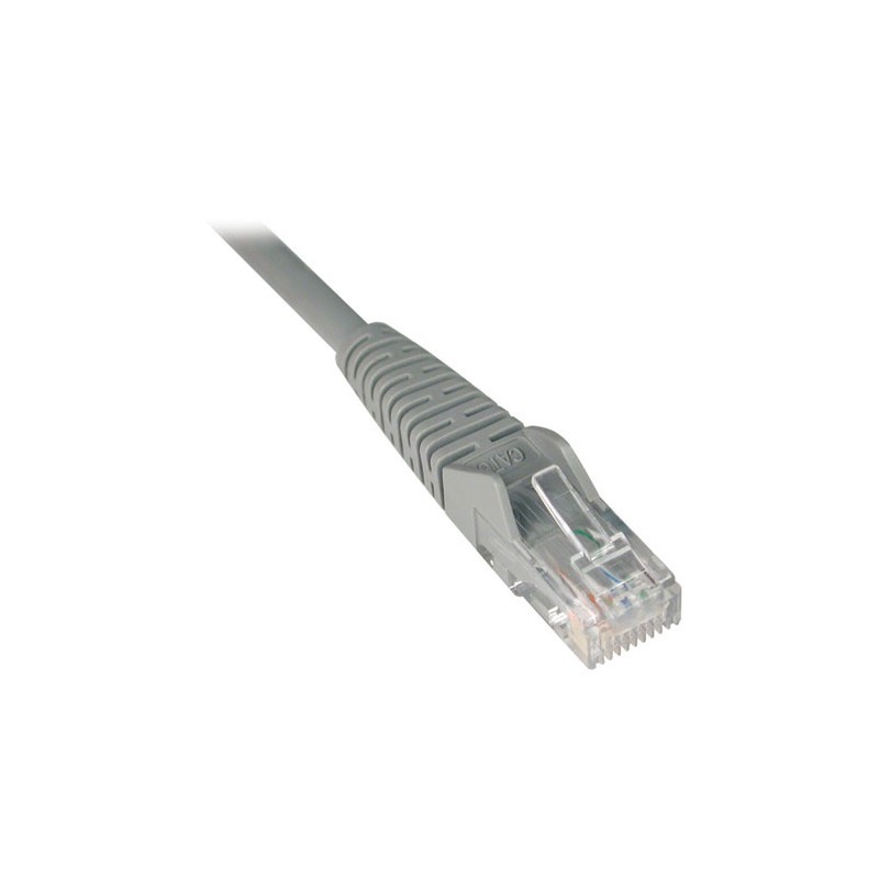 Cat6 Gigabit Snagless Molded Patch Cable (RJ45 M/M) - Gray, 20-ft.