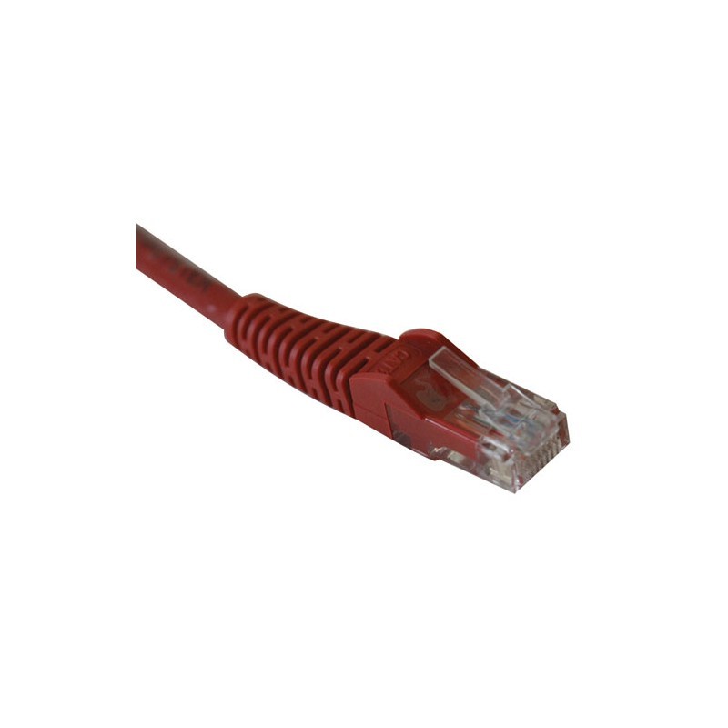 Cat6 Gigabit Snagless Molded Patch Cable (RJ45 M/M) - Red, 7-ft.