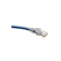 Cat6 Gigabit Solid Conductor Snagless Patch Cable (RJ45 M/M) - Blue, 100-ft.