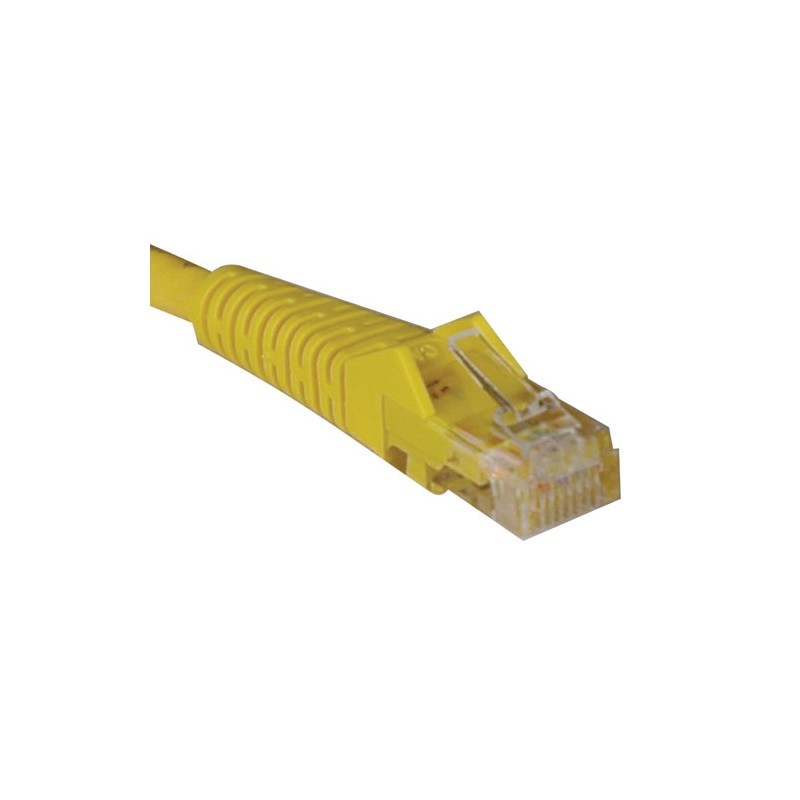 Cat5e 350MHz Snagless Molded Patch Cable (RJ45 M/M) - Yellow, 7-ft.