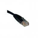 Cat5e 350MHz Molded Patch Cable (RJ45 M/M) - Black, 4-ft.